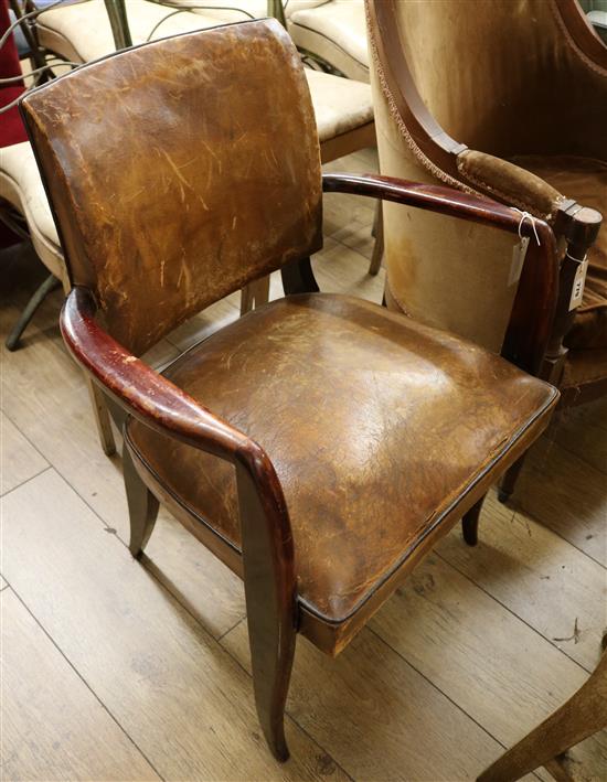 A French elbow chair